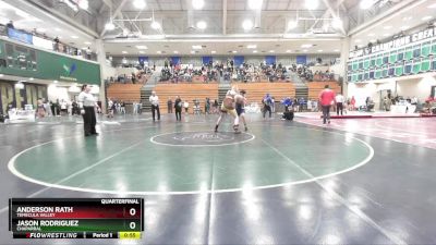 215 lbs Quarterfinal - Jason Rodriguez, Chaparral vs Anderson Rath, Temecula Valley