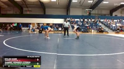 197 lbs Finals (2 Team) - Dylan Harr, Johnson & Wales (RI) vs Gabriel Kennedy-Citeroni, Pennsylvania College Of Technology