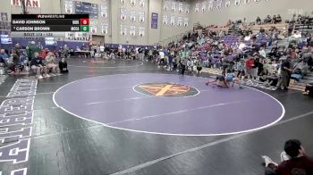 132 lbs Champ. Round 2 - Carson Brown, McCallie vs David Johnson, Kirkwood