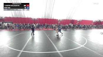 132 lbs Champ. Round 1 - Carter Williquette, Marshfield Wrestling Club vs Obie Vee, Weigh-in Club