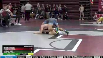 138 lbs Quarterfinal - Casey Kelley, Prairie, Cedar Rapids vs Logan Arp, South Tama County