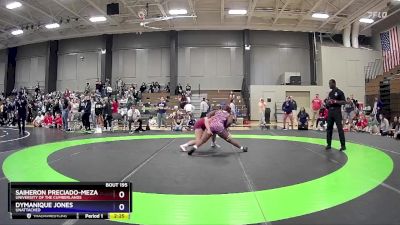 180 lbs Cons. Round 2 - Dymanique Jones, Unattached vs Saiheron Preciado-Meza, University Of The Cumberlands