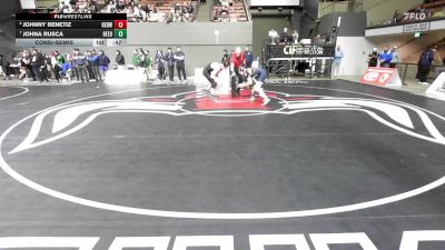 132 lbs Consolation - Johnny Benetiz, Redwood -Visalia vs Johna Rusca, Reedley
