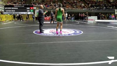 Schoolgirls - 115 lbs Champ. Round 1 - Ileyah Blaine, Livingston Wrestling Club vs Cataleya Perez, Poway Wrestling