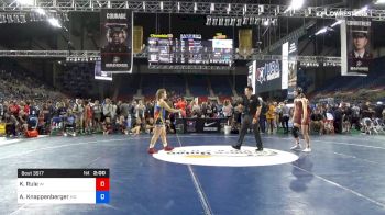 117 lbs Cons 8 #2 - Kylie Rule, Wisconsin vs Anya Knappenberger, Maryland