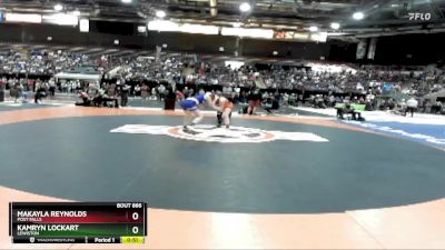 145 lbs Cons. Round 4 - Kamryn Lockart, Lewiston vs Makayla Reynolds, Post Falls