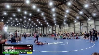 90 lbs Semis & 1st Wrestleback (8 Team) - Piper Weaver, Missouri Battle Gear Purple vs Jerzi Schalk, Millard South Queens