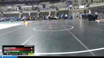 50 lbs Quarterfinals (8 Team) - Jacob Myrvik, Minneota vs Britton Sprabary, Roseau