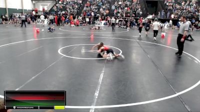 65-71 lbs Cons. Round 2 - Emma Zagorski, Pikes Peak Warriors vs Reagan Dukat, Big Red Wrestling