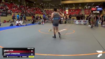 152 lbs Cons. Round 2 - Grady Fox, KS vs Kaiden Livingston, OK