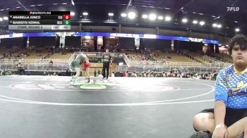 120 lbs Cons. Round 2 - Madisyn Kowal, Bell Creek vs Anabella Junco, Florida Christian School