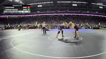 D1-285 lbs Champ. Round 1 - Hussain Krayem, Dearborn Heights Crestwood vs Lucas Kane, Anchor Bay HS