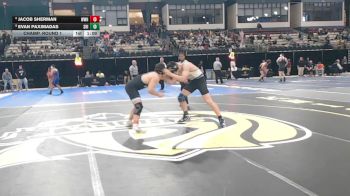 190-4A/3A Champ. Round 1 - Evan Paximadas, South River vs Jacob Sherman, Walt Whitman