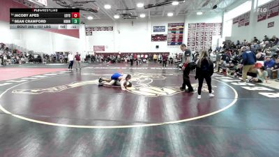 157 lbs Consi Of 8 #2 - Jacoby Apes, Ledyard vs Sean Crawford, Nonnewaug