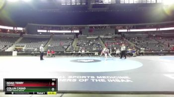 190 lbs 3rd Place Match - Collin Casad, Terre Haute South vs Noah Terry, Tell City