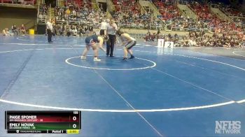 155 lbs Finals (8 Team) - Paige Spomer, W4-Bismarck Century vs Emily Novak, E4-Grand Forks