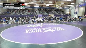 132 lbs 3rd Place Match - Jayden Simmons, Helena Capital vs Tanner George, Coeur D Alene