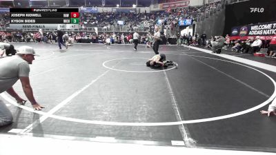 70 lbs Semifinal - Joseph Kidwell, Raw Wrestling Club vs Kyson Sides, Wichita Training Center