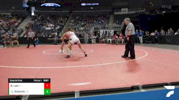 145 lbs Quarterfinal - Luke Robards, Evansville Central vs Brayden Lain, Tell City