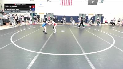 105 lbs Cons. Round 3 - Ava Schultz, MN vs Sophia Mescher, IA