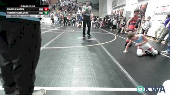 73 lbs Quarterfinal - Aidan Slagter, Honey Badgers Wrestling Club vs Hunter Hunsaker, Collinsville Cardinal Youth Wrestling