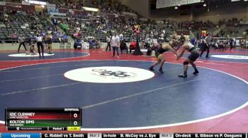 5A 165 lbs Semifinal - Izic Clenney, Lake Hamilton vs Kolton Sims, Van Buren