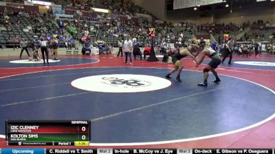 5A 165 lbs Semifinal - Izic Clenney, Lake Hamilton vs Kolton Sims, Van Buren