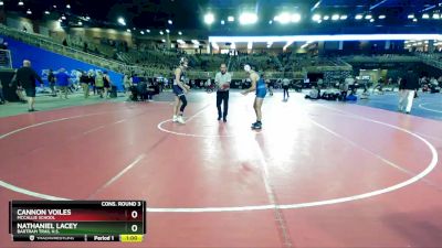 165 lbs Cons. Round 3 - Nathaniel Lacey, Bartram Trail H.S. vs Cannon Voiles, McCallie School