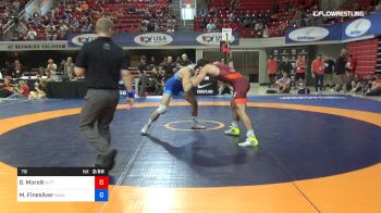 79 lbs Quarterfinal - Geno Morelli, Nittany Lion Wrestling Club vs Matthew Finesilver, Blue Blood Wrestling Club