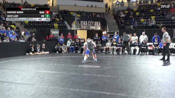 190 lbs Quarterfinal - Hunter Merk, Waukee Northwest vs Jack Law, Iowa City, West