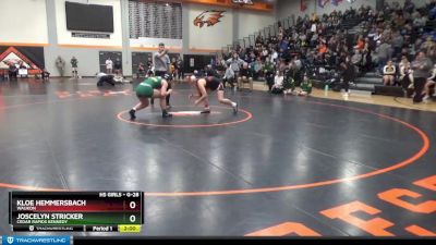 G-28 lbs Round 1 - Kloe Hemmersbach, Waukon vs Joscelyn Stricker, Cedar Rapids Kennedy