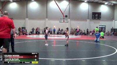 90 lbs Cons. Round 2 - Chayce Butler, Ironclad Wrestling Club vs Kyleigh Woods, Hazel Green Youth Wrestling