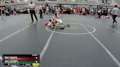 76 lbs Round 1 (6 Team) - Matt Graefe, Revival Uprising Pink vs Niko Ramirez, Mat Warriors Red