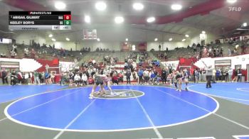 125 lbs Semifinal - Abigail Gilbert, Hagerstown vs Keeley Borys, Boone Grove