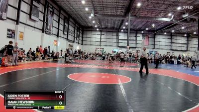 157 lbs Round 3 (4 Team) - Aiden Foster, COMBAT ATHLETICS vs Isaiah Mewborn, WRESTLING WAREHOUSE