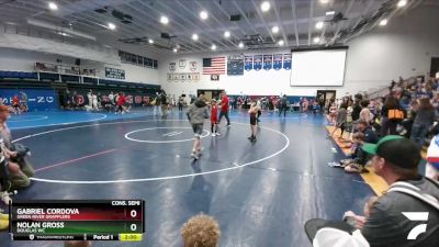 70 lbs Cons. Semi - Gabriel Cordova, Green River Grapplers vs Nolan Gross, Douglas WC