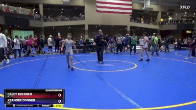 94 lbs Quarterfinal - Casey Koerner, IL vs Xzander Donner, KS