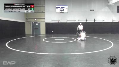 144 lbs Consolation 1st - Leonidas Marinopoulos, Los Altos vs Justice Commendatore, Mt. View