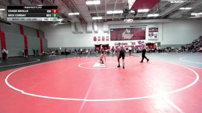 125 lbs Consi Of 8 #1 - Chase Nevills, Virginia - Unatt vs Nick Corday, Michigan State - Unatt