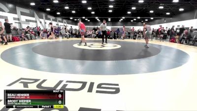 119 lbs Round 3 (8 Team) - Beau Heniser, Indiana Outlaws vs Brody Weimer, Death Squad Wrest