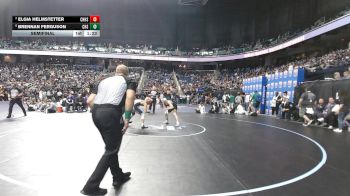 7A 126 lbs Semifinal - Brennan Ferguson, Cuthbertson High School vs Elgia Helmstetter, Chapel Hill High School