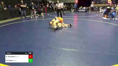 105 lbs Consy 1 - Kevin Gerheart, Pocono Mountain East vs Wyatt Swan, Corry