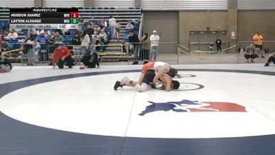 100 lbs Champ. Rd Of 32 - Hudson Juarez, Michigan Premier WC vs Layton Alvarez, Moen Wrestling Academy