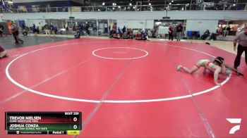 129 lbs Round 2 - Joshua Conza, Kellam High School Mat Rats vs Trevor Nielsen, Clinic Wrestling FXBG