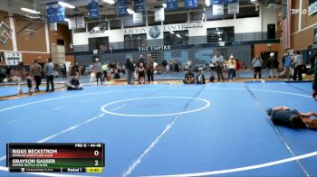 44-48 lbs Round 4 - Riggs Beckstrom, Morgan Wrestling Club vs Grayson Gasser, Empire Battle School