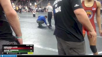127 lbs Cons. Round 4 - Adrianna Lloyd, Team Arizona vs Sophie Anderson, Team Kentucky