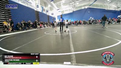 43 lbs Champ. Round 1 - Bo Duhr, Brawlers Wrestling Club vs Weston McGee, Kansas