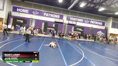 80 lbs 1st Place Match - Jacob Moises, Bruin Wrestling Club vs Beckett Larsen, American Fork Jr High