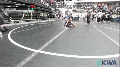 52-55 lbs Semifinal - Cooper Collins, Standfast vs Kasen Fuller, Comanche Takedown Club