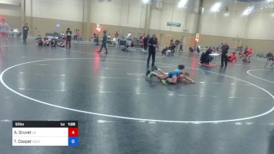 92 lbs Consolation - Axel Gruver, Lake Gibson vs Travis Cooper, Colosseum Wrestling